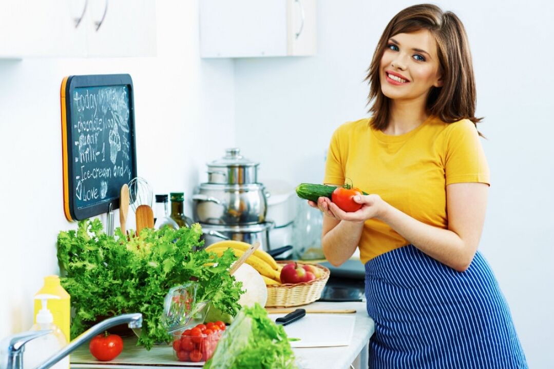 vegetables in favorite diet