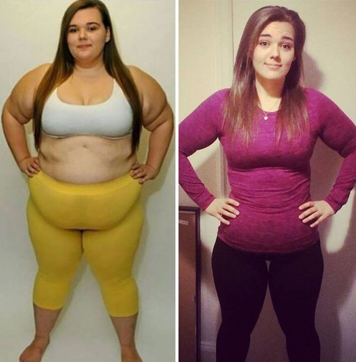 before and after losing weight with Dietoll